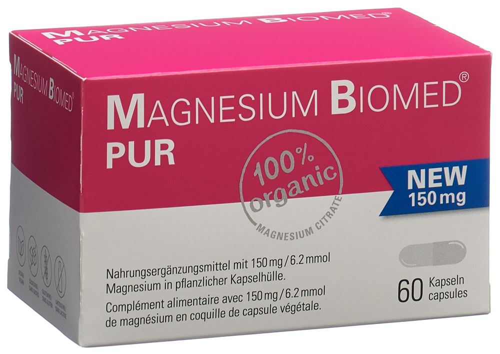 Image of Magnesium Biomed PUR Kaps 150 mg 60 Stk