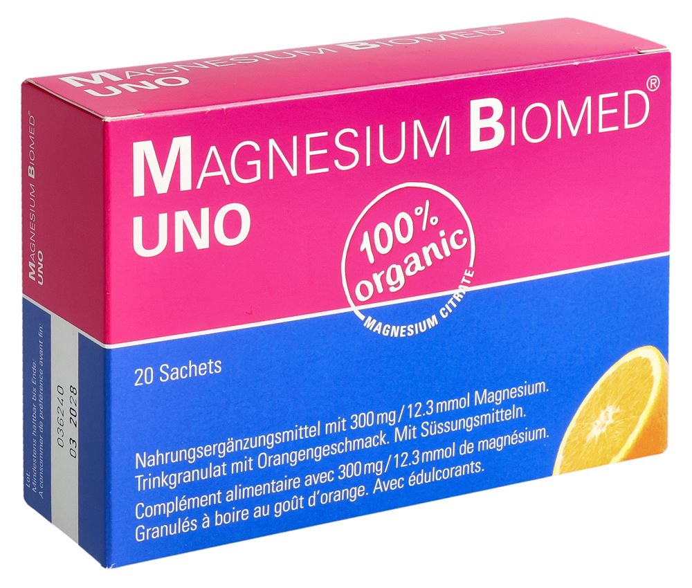 Magnesium Biomed Uno Gran Btl 20 Stk