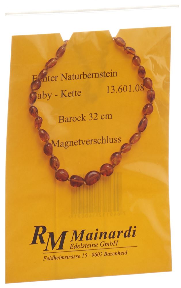 Image of Mainardi Natur Bernstein 32cm Barock Magnetverschluss