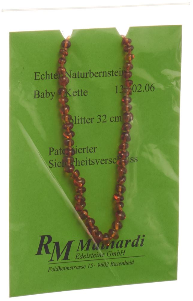 Image of Mainardi Natur Bernstein 32cm Splitter Sicherheitsverschluss