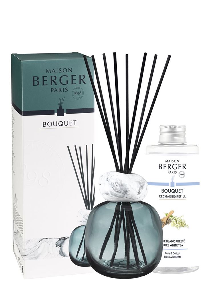 Maison Berger Duftbouquet Mineral blau & Duft thé blanc pureté 180 ml
