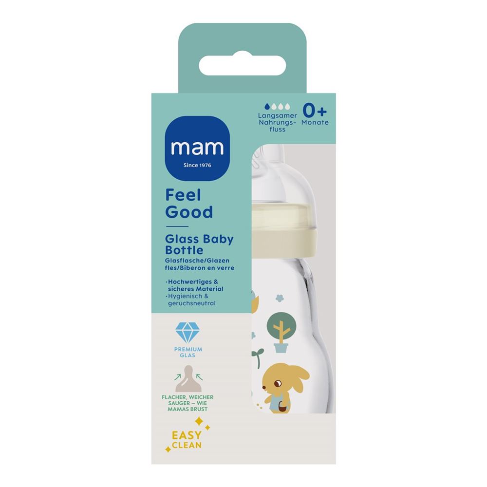 MAM Feel Good Glasflasche 170ml für Babys