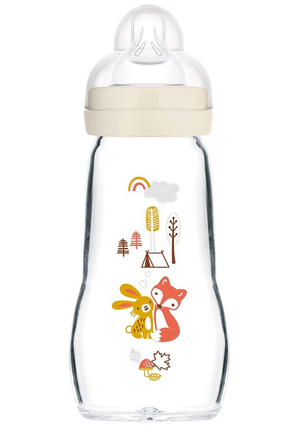 MAM Feel Good biberon en verre 260ml 2+ mois Unisex