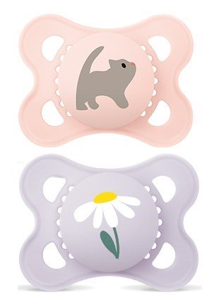 MAM Original Nuggi Silikon 0-6 Monate Girl 2 Stk