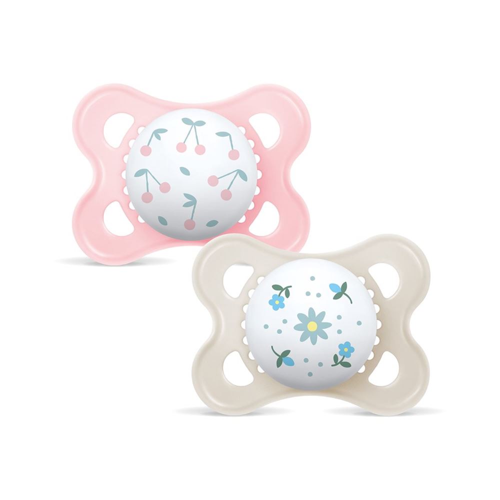 MAM Original Nuggi Silikon 0-6 Monate Girl 2 Stk