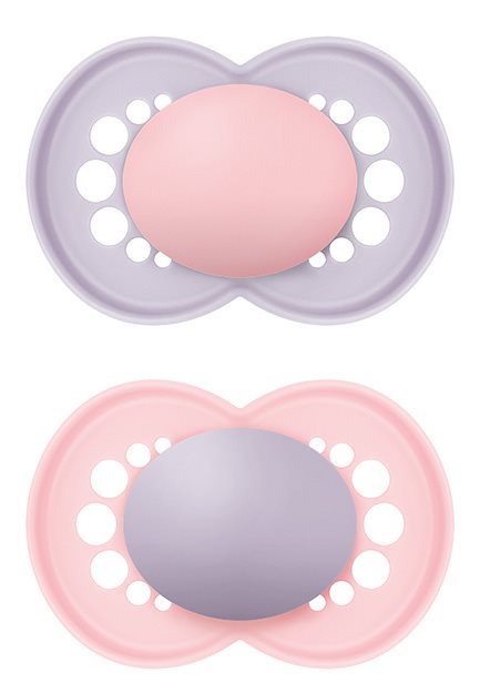 MAM Original Nuggi Silikon 16-36 Monate Girl 2 Stk