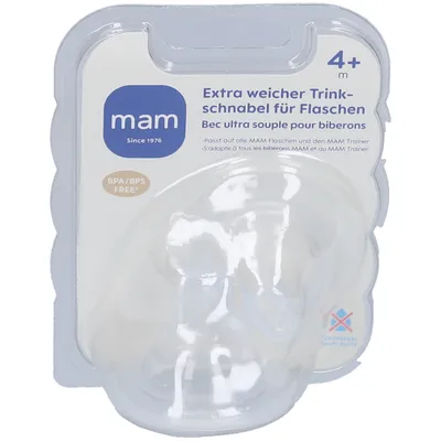 MAM Trinkschnabel extra weich 4+ Monate 2 Stk