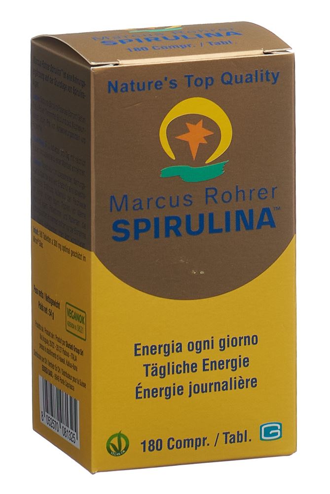 Marcus Rohrer Spirulina Tabl Glasfl 180 Stk