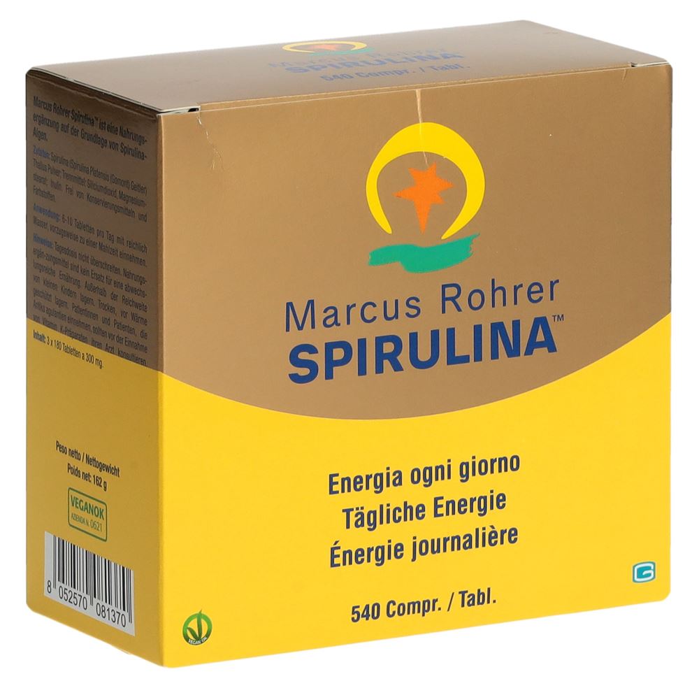 Marcus Rohrer Spirulina Compresse refill 540 pezzi
