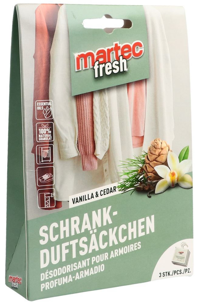 martec Sachets parfumés pour armoires 3 pce