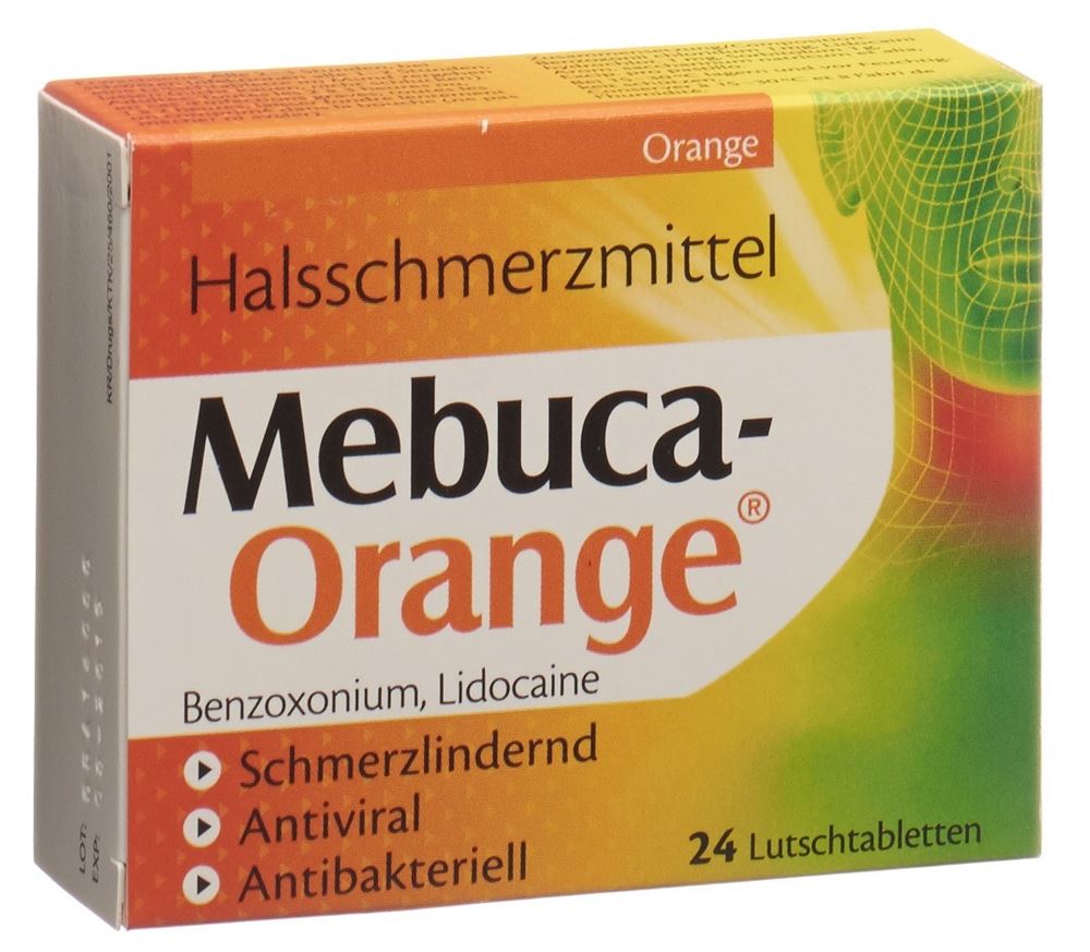 Mebuca-Orange Lutschtabl 24 Stk