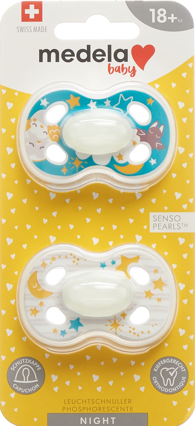 Image of Medela Baby Nuggi Night&Night 18+ Animals 2 Stk