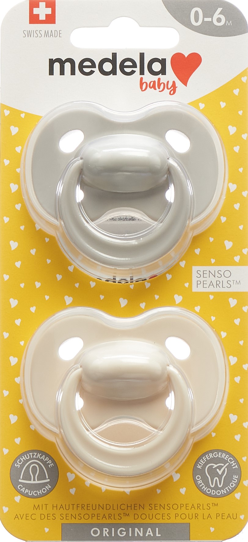 Image of Medela Baby Nuggi Original 0-6 Pastel 2 Stk