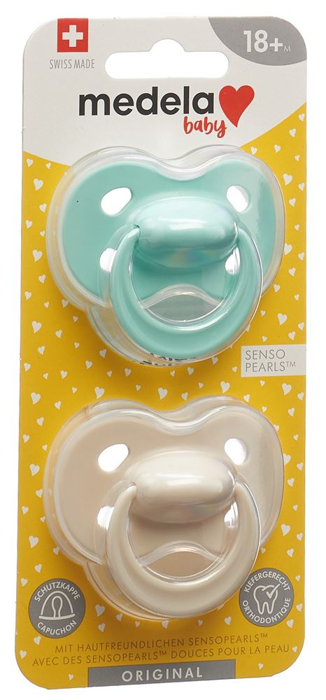 Image of Medela Baby Nuggi Original 18+ Pastel 2 Stk