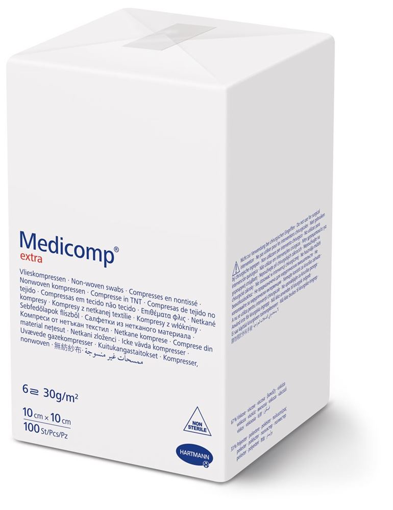 Image of Medicomp Extra 6 fach S30 10x10cm unsteril Btl 100 Stk