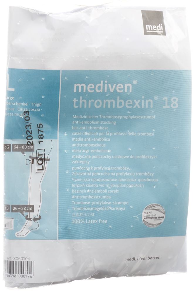 Image of mediven thrombexin 18 A-G Schenkelstrumpf M 1 Paar