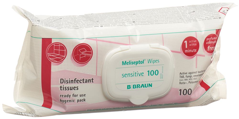 Meliseptol Wipes Sensitive Flowpack 100 Stk