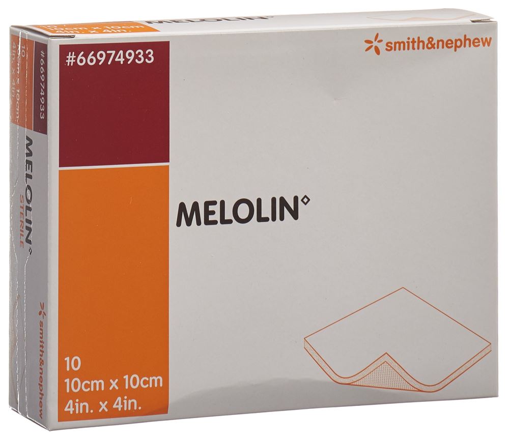 Image of Melolin Wundkompressen 10x10cm steril 10 Btl