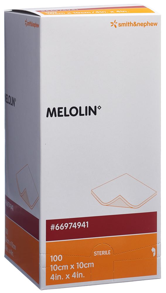 Image of Melolin Wundkompressen 10x10cm steril 100 Btl