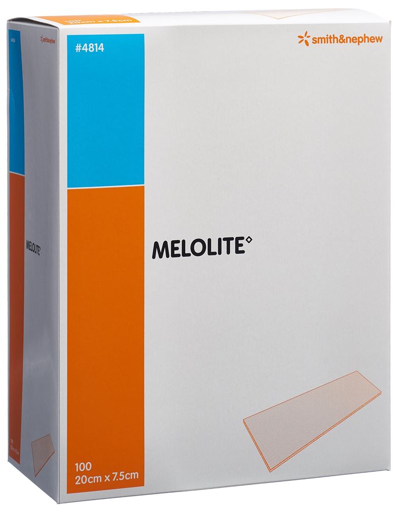 Melolite compresse absorbante 20cmx7.5cm stérile sach 100 pce