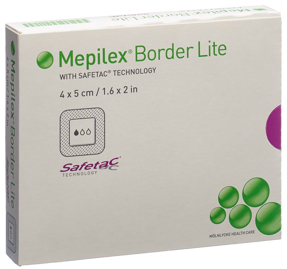 Image of Mepilex Border Lite Silikonschaumverband 4x5cm 10 Stk