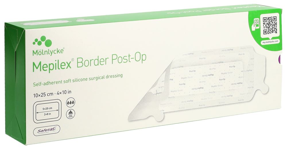 Image of Mepilex Border Post OP 10x25cm 10 Stk