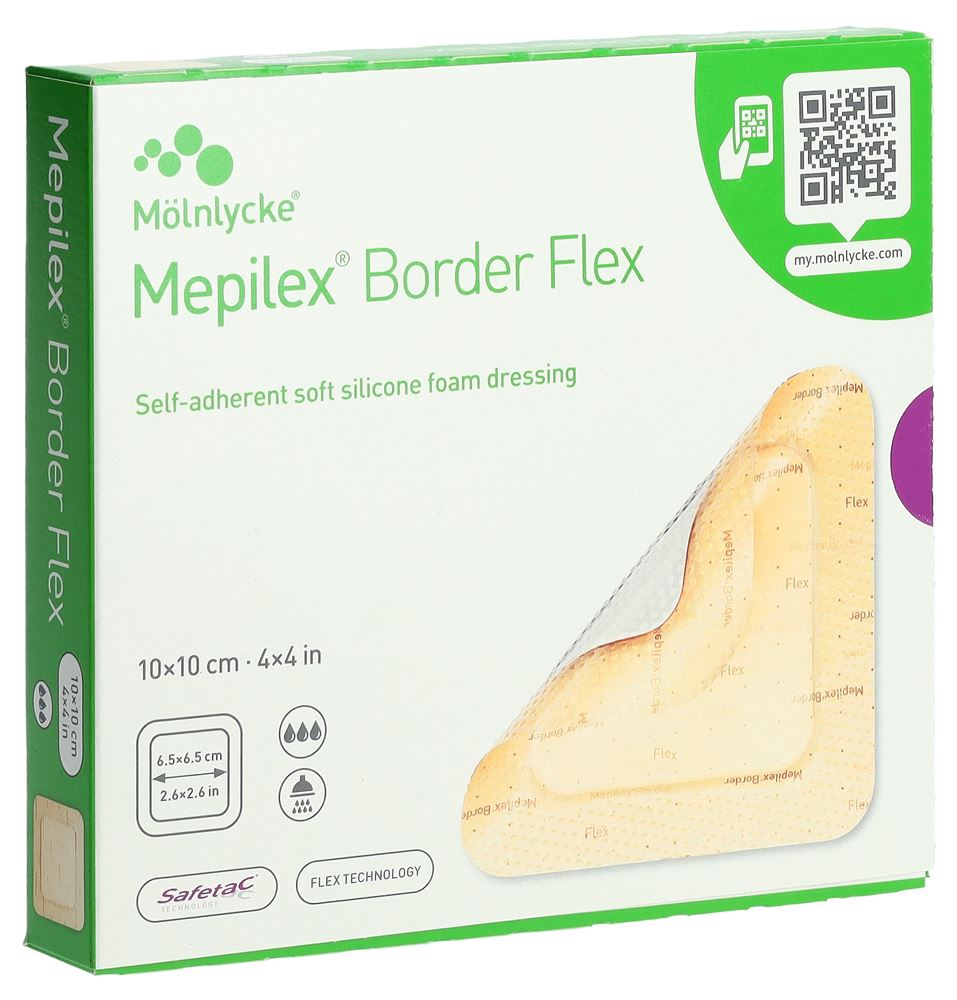 Image of Mepilex (Pi-Aps) Border Flex 10x10cm 5 Stk