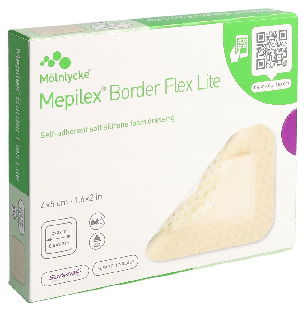 Mepilex (Pi-Gax) Border Flex Lite 4x5cm 10 Stk