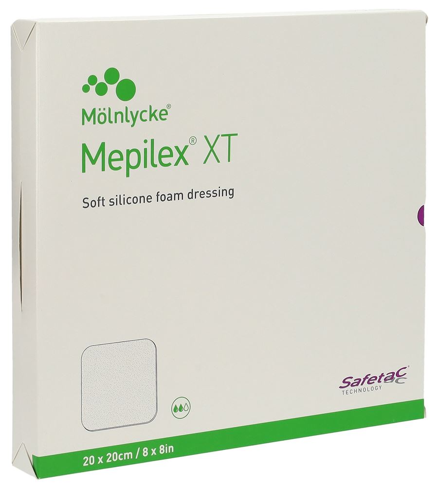 Image of Mepilex Safetac XT 20x20cm steril 5 Stk