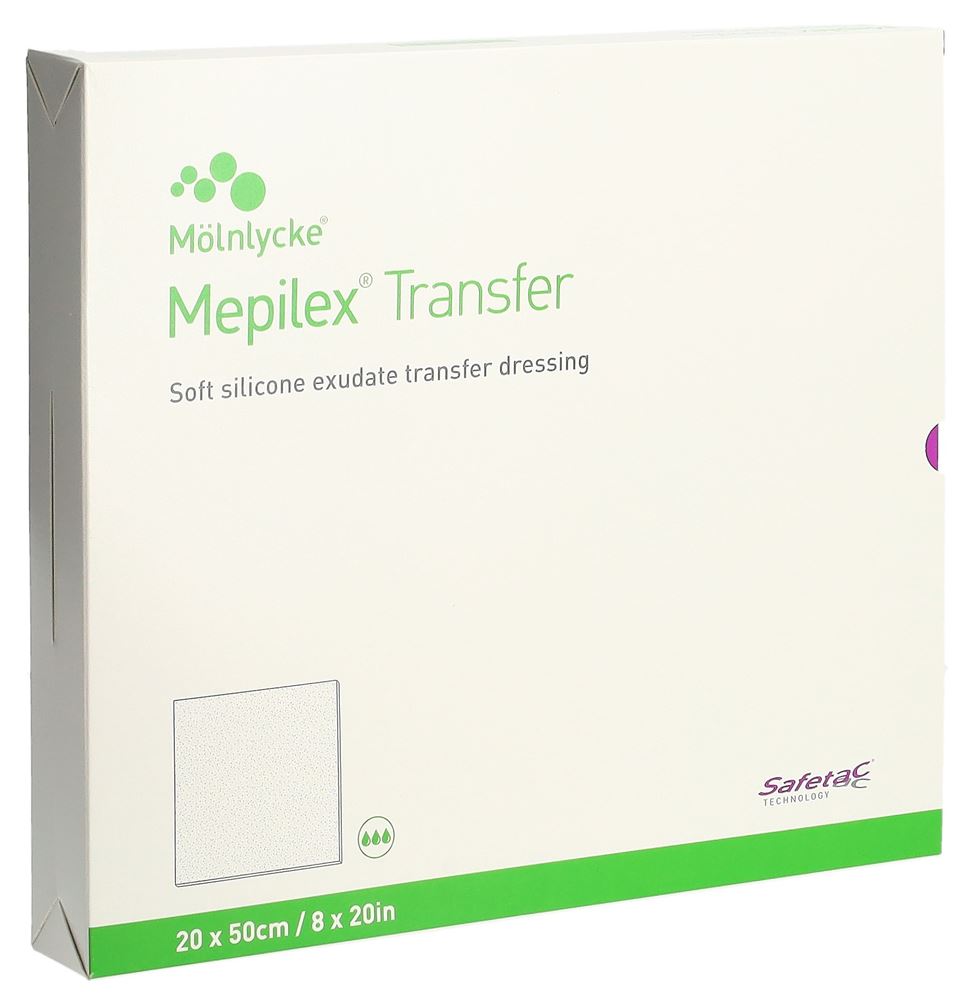 Image of Mepilex Transfer Safetac Wundauflage 20x50cm Silikon 4 Stk