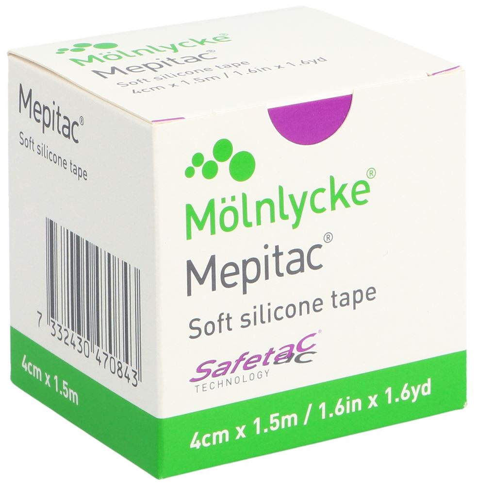 Image of Mepitac safetac Fixierverband 1.5mx4cm Silikon