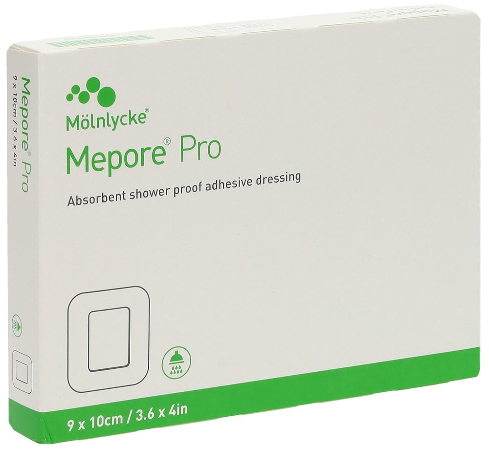 Mepore pro Wundverband 10x9cm Wundkissen 6x5cm steril 10 Stk