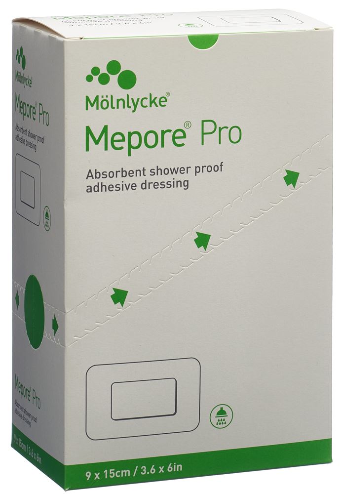 Image of Mepore pro Wundverband 15x9cm Wundkissen 9x5cm steril 40 Stk