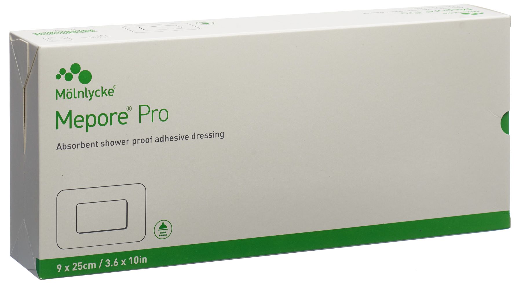 Mepore pro Wundverband 25x9cm Wundkissen 19x4.5cm steril Box 30 Stk