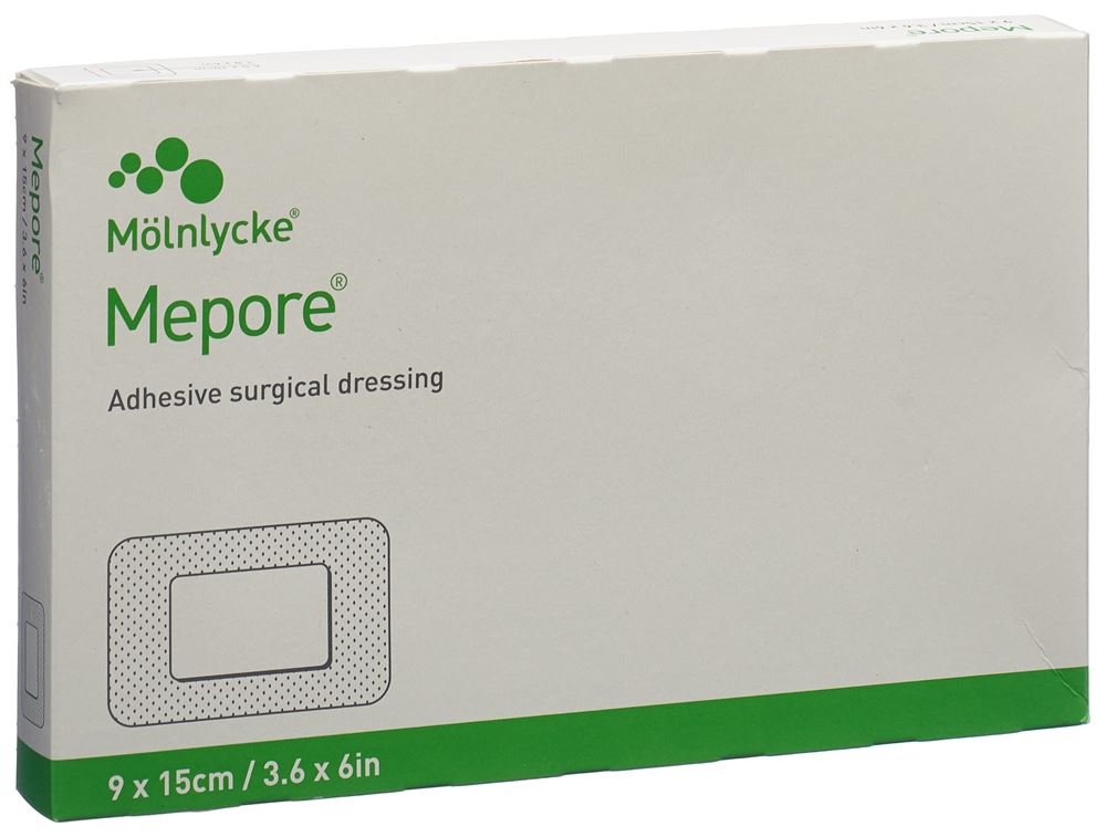 Image of Mepore Wundverband 15x9cm Wundkissen 10x5cm 5 Stk