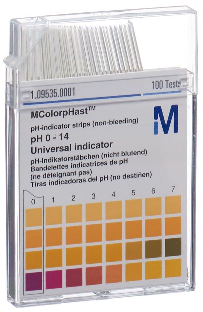 Merck Indikator Stäbchen pH 0-14 100 Stk