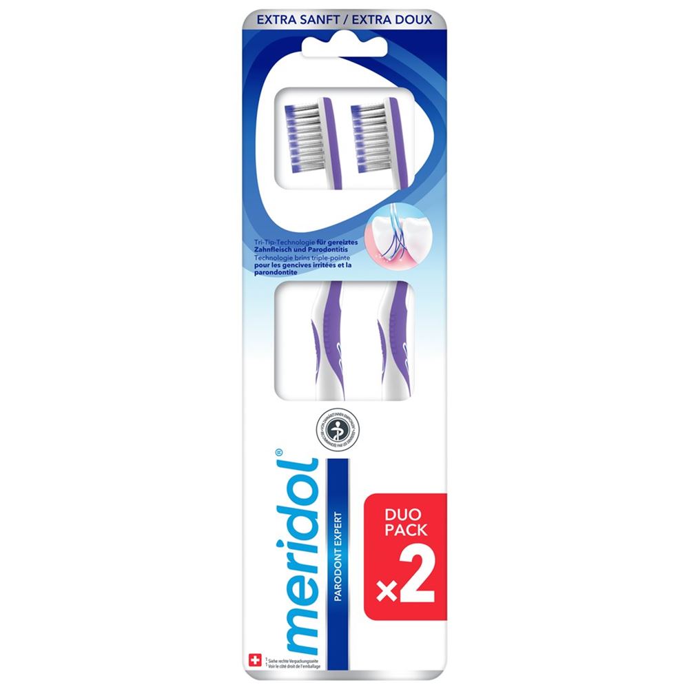 meridol Parodont Expert Zahnbürste Extra Sanft Duo