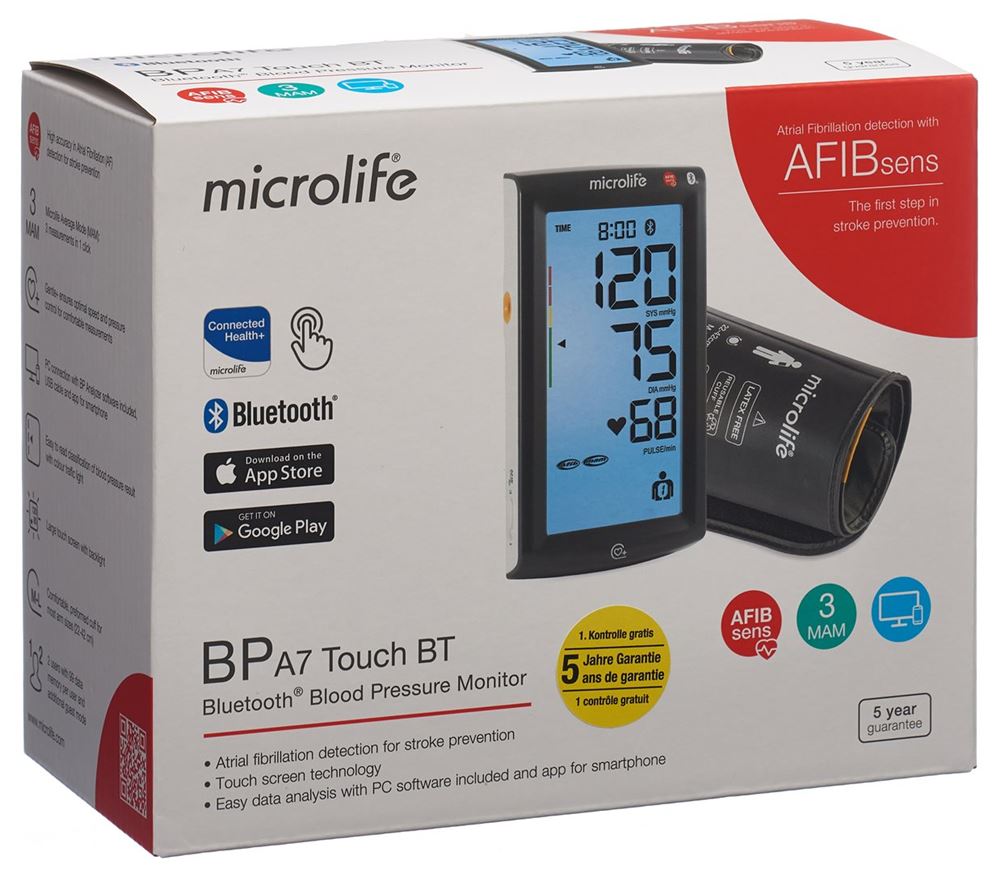 Microlife tensiomètre A7 Touch bluetooth