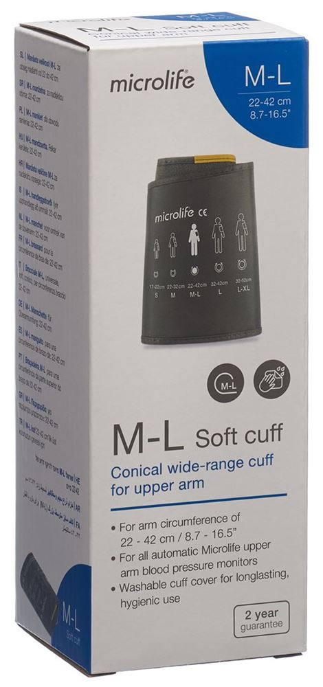 Microlife bracciale morbido M-L 22-42cm antracite
