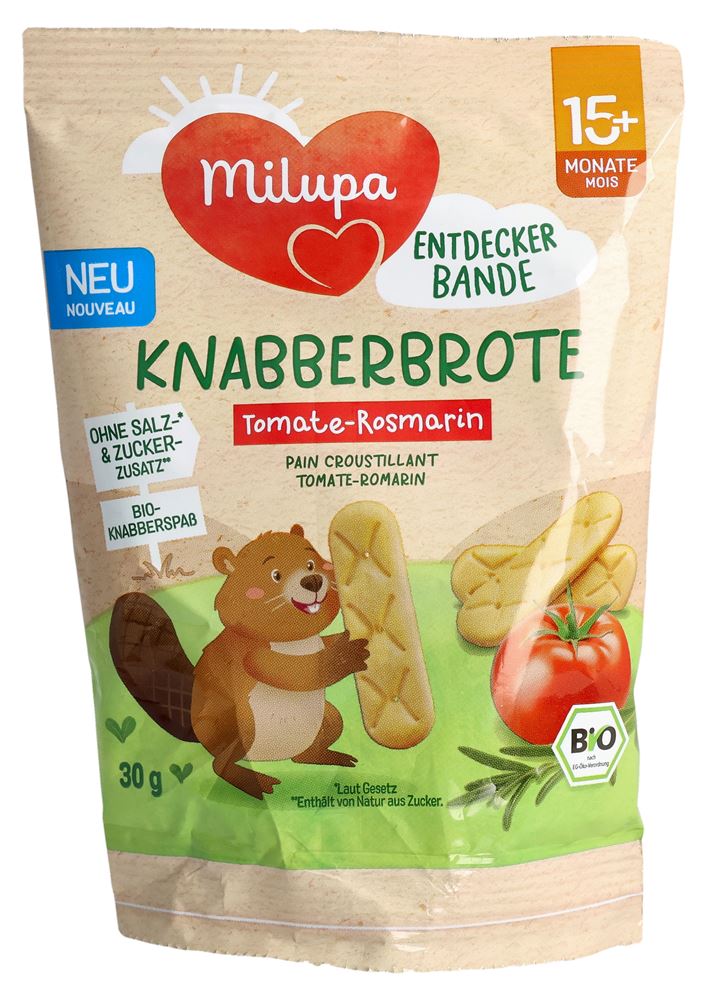 Milupa Bio Knabberbrote Tomate Rosmarin 15 Monate 30 g