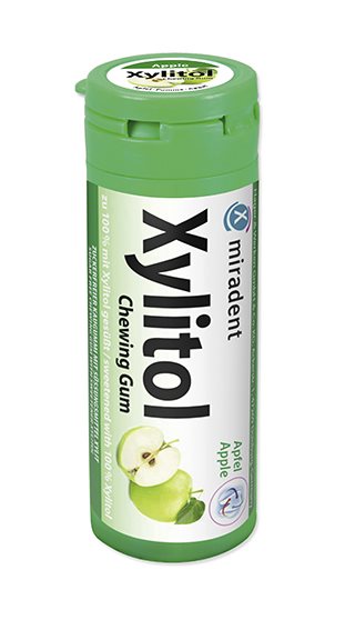 Miradent Xylitol Chewing Gum for Kids mela 30 pezzi