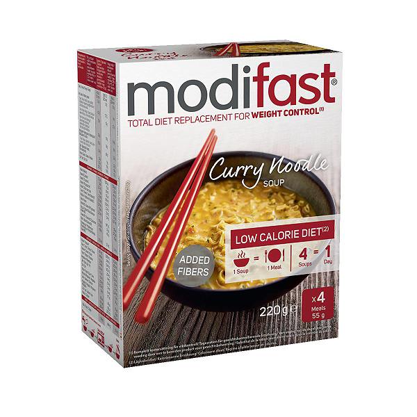 Image of Modifast Nudelsuppe Curry 4 x 55 g