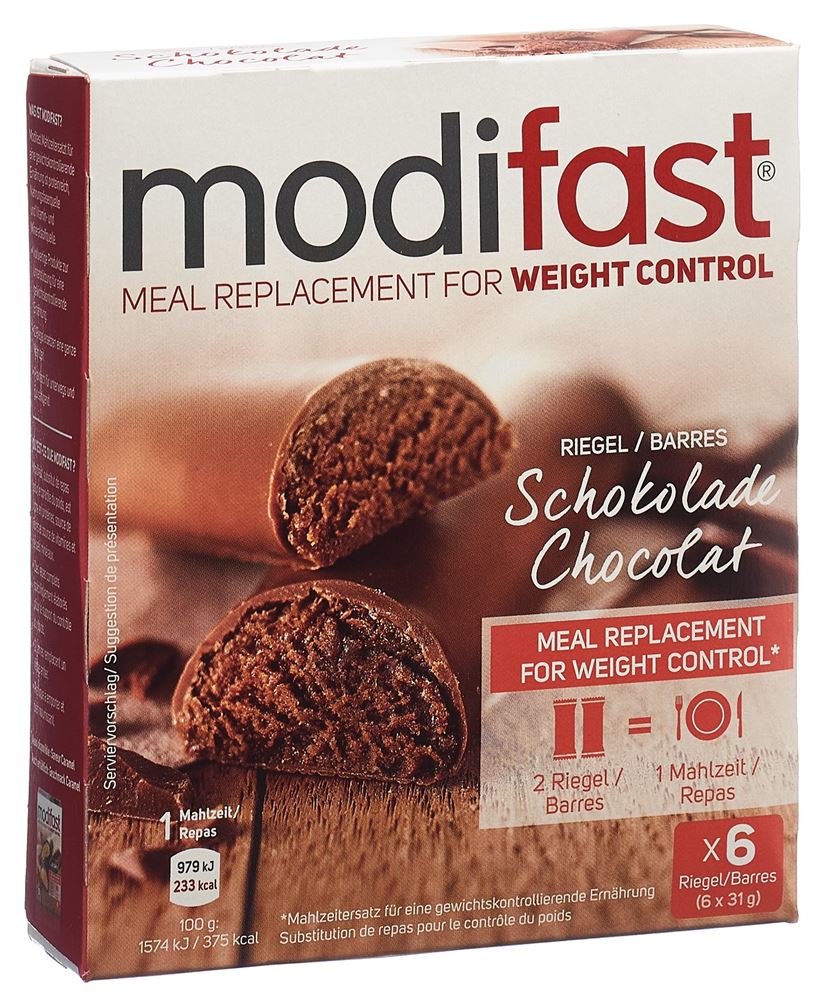Image of Modifast Riegel Schokolade 6 x 31 g