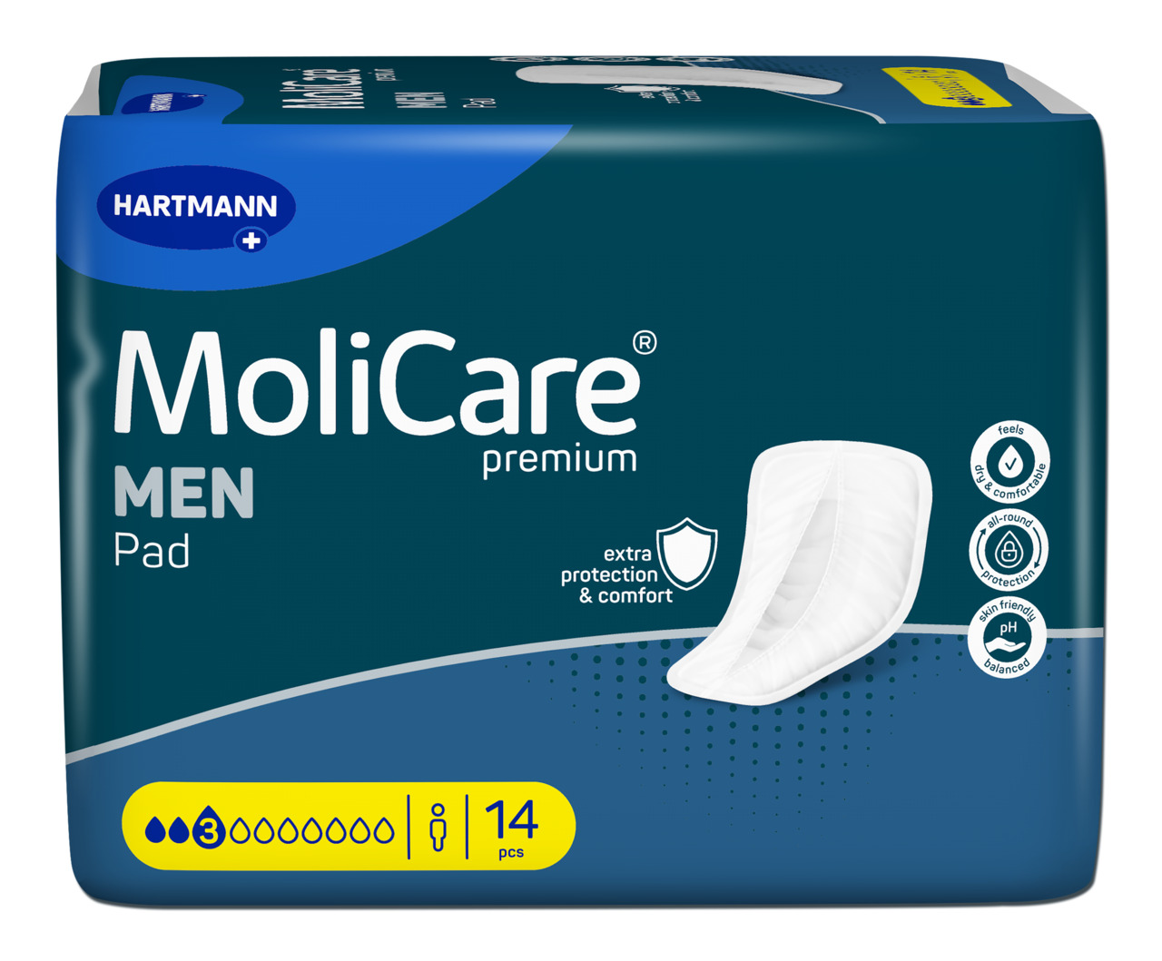 Image of MoliCare Premium Men Pad 3 Tropfen Btl 14 Stk