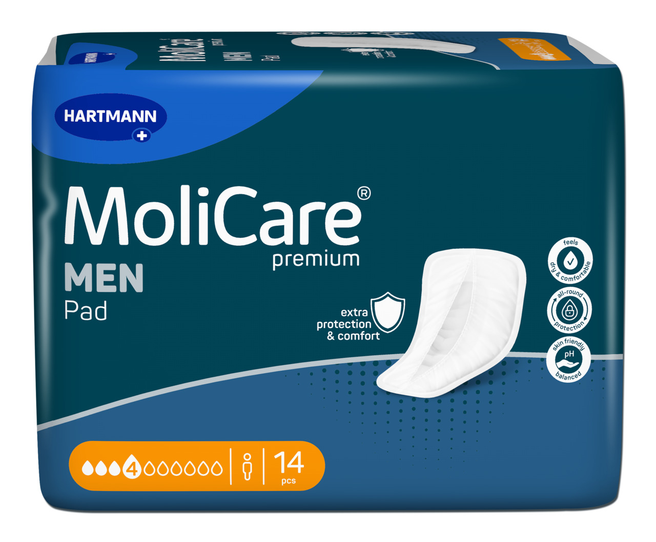 Image of MoliCare Premium Men Pad 4 Tropfen Btl 14 Stk
