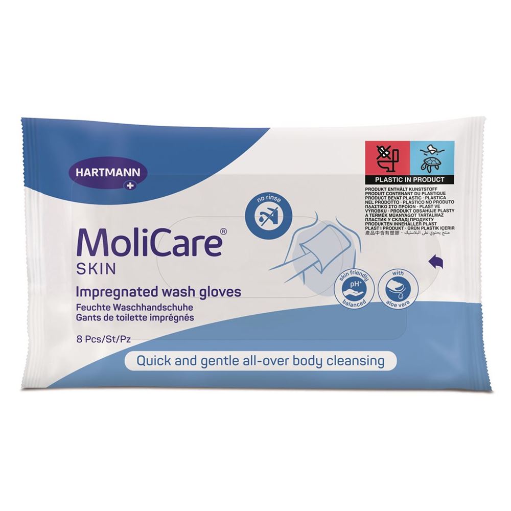 MoliCare Skin gants de toilette sach 8 pce