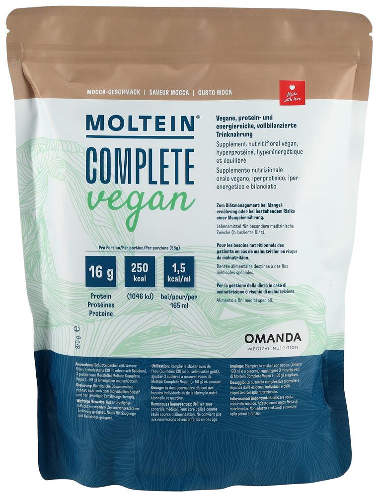 Moltein Complete Vegan Mocca Btl 870 g