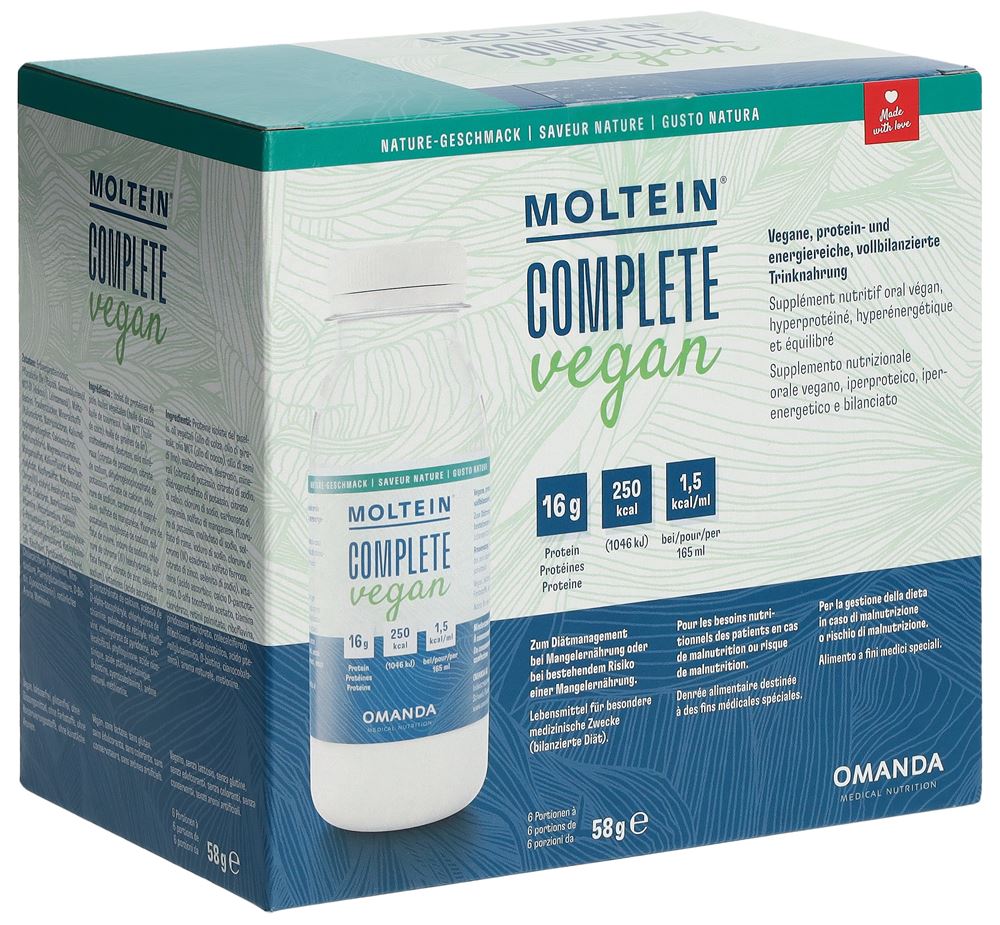 Image of Moltein Complete Vegan Nature 6 Fl 58 g