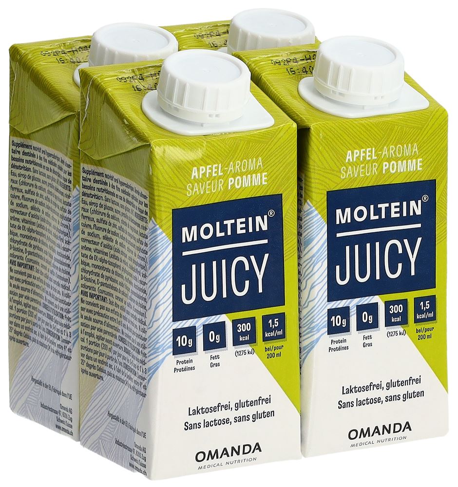 Image of Moltein Juicy Apfel 4 Tetra 200 ml