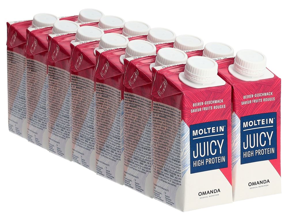 Moltein Juicy High Protein Beeren 14 Tetra 200 ml